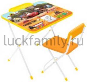 Набор мебели НИКА "Disney 2"(стол 570 с подножкой+пенал+стул мягкий) Д2 Тачки ― Luckfamily.ru