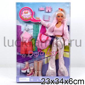 КУКЛА С ОДЕЖДОЙ И АКСЕСС., ЦВЕТ ОДЕЖДЫ В АССОРТ. В ПЛАСТ. КОР. 34*23СМ (С) в кор.2*12шт ― Luckfamily.ru
