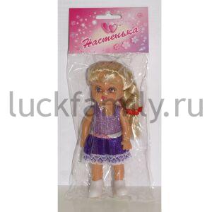 КУКЛА "НАСТЕНЬКА", ЦВЕТ ОДЕЖДЫ В АССОРТ. В ПАК. (РУСС. УП.) 17СМ в кор.3*72шт ― Luckfamily.ru