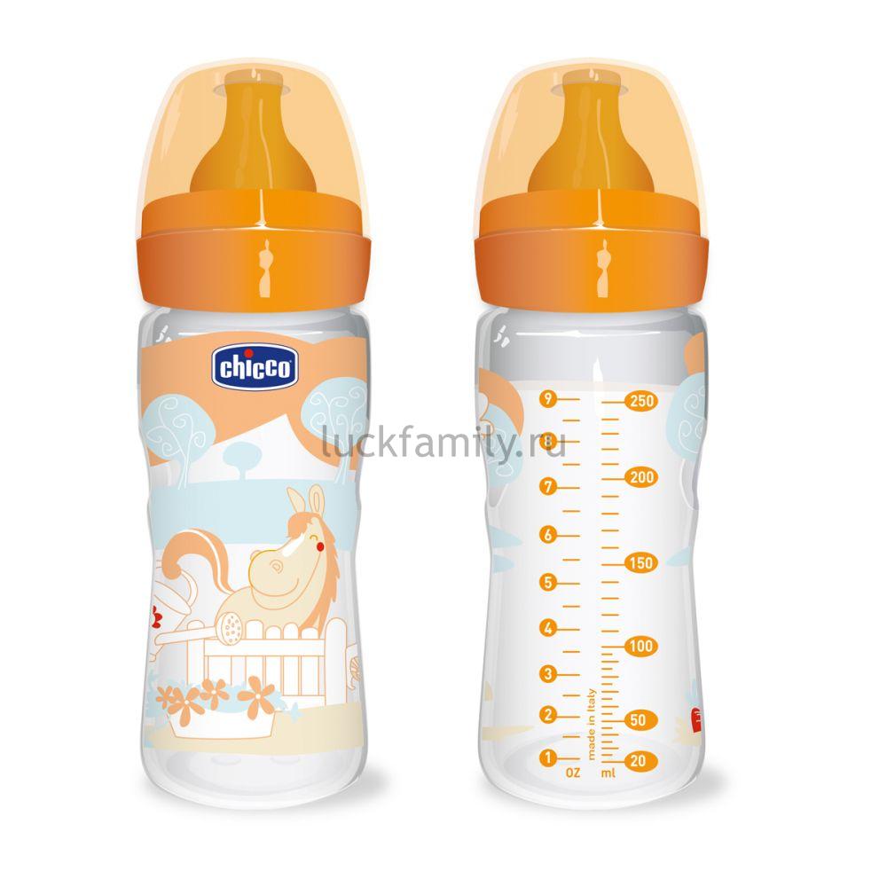 Бутылочка пластиковая 250 мл Chicco Romantik 60056.00.04