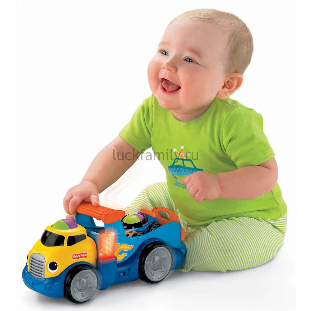 "Веселые гонщики" Fisher Price Яркий грузовик T5772