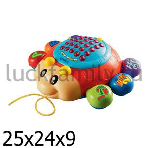 КАТАЛКА "VTECH" "УМНЫЙ ЖУК" НА БАТ. РУССИФИЦ., УЧИТ ЦИФРАМ, БУКВАМ, ЦВЕТАМ, СЛОВАМ В КОР. в кор.4шт ― Luckfamily.ru