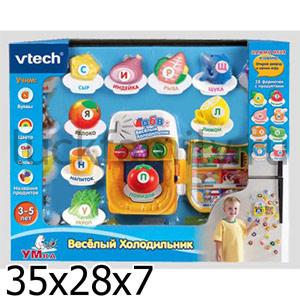 ИГРУШКА РАЗВИВАЮЩАЯ "VTECH" ВЕСЁЛЫЙ ХОЛОДИЛЬНИК НА БАТ. РУССИФИЦ. 3 ПРОГРАММЫ В РУСС. КОР. в кор.6шт ― Luckfamily.ru
