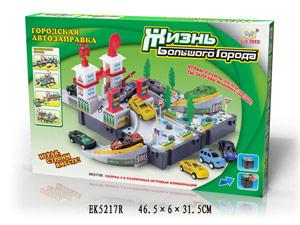 ИГРОВОЙ НАБОР АВТОЗАПРАВКА/АВТОМОЙКА С МАШИНКАМИ И АКСЕСС. SR31788 В РУСС. КОР. 46*31СМ в кор.2*12шт ― Luckfamily.ru