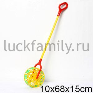 ИГРУШКА "КАТАЛКА-ПОГРЕМУШКА" в кор.30шт ― Luckfamily.ru