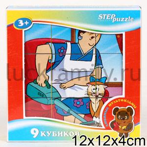 КУБИКИ ЛЮБИМЫЕ МУЛЬТФИЛЬМЫ-2 (9ШТ) в кор.20шт ― Luckfamily.ru