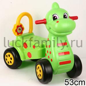 КАТАЛКА -ДИНОЗАВР "ДИНО" в кор.1шт ― Luckfamily.ru