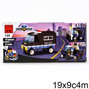 КОНСТРУКТОР ПЛАСТ. ПОЛИЦЕЙСКАЯ ТЕХНИКА С АКСЕСС., 87ДЕТ. В КОР. 19*9*5СМ в кор.80шт (Р) ― Luckfamily.ru
