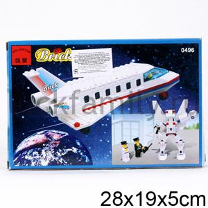 КОНСТРУКТОР ПЛАСТ. САМОЛЕТ+МАШИНА+ФИГУРКА+АКСЕСС. В КОР. 29*19СМ в кор.30шт (Р) ― Luckfamily.ru