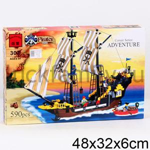 КОНСТРУКТОР ПЛАСТ. ПИРАТЫ С АКСЕСС., 590ДЕТ. В КОР. 48*32СМ в кор.2*9шт ― Luckfamily.ru
