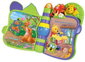 ОБУЧАЮЩАЯ КНИГА "VTECH" "МОЯ ПЕРВАЯ КНИГА" НА БАТ. СВЕТ+ЗВУК, ДИЗАЙН ДИСНЕЙ В РУСС. КОР. в кор.4шт ― Luckfamily.ru