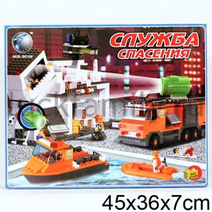 КОНСТРУКТОР ПЛАСТ. "СЛУЖБА СПАСЕНИЯ" 543ДЕТ. M38-B0106 В РУСС. КОР. 45*36*7СМ в кор.10шт. ― Luckfamily.ru