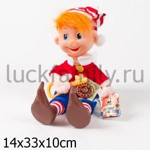 МЯГКАЯ ИГРУШКА "МУЛЬТИ-ПУЛЬТИ" БУРАТИНО, ПЛАСТ. ЛИЦО, ОЗВУЧ. РУСС. ЧИП В ПАК. 30СМ в кор.24шт ― Luckfamily.ru