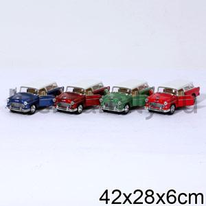 МАШИНА 1955 CHEVY NOMAD МЕТАЛЛ. ИНЕРЦ. 1:40 ОТКРЫВ. ДВЕРИ В ДИСПЛЕЕ УП-12ШТ в кор.2*6уп ― Luckfamily.ru
