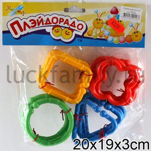 ПОГРЕМУШКА ВЕСЕЛАЯ ЦЕПОЧКА 16ЭЛ. в кор.30шт ― Luckfamily.ru