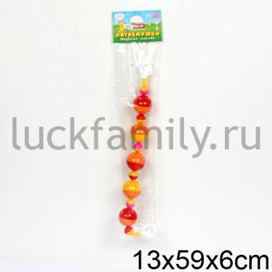 ПОГРЕМУШКА-ПОДВЕСКА ШАРИКИ в уп.60шт ― Luckfamily.ru