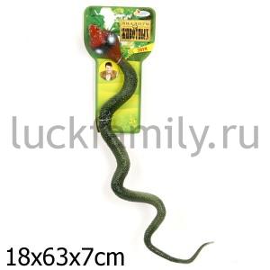 ЗМЕЯ "ИГРАЕМ ВМЕСТЕ" НА БАТ. СО ЗВУКОМ НА КАРТ. (РУСС. УП.) 80СМ в кор.6*12шт ― Luckfamily.ru