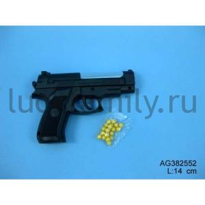 ПИСТОЛЕТ ПНЕВМ. С ПУЛЬКАМИ В ПАК. 14СМ в кор.2*216шт. ― Luckfamily.ru