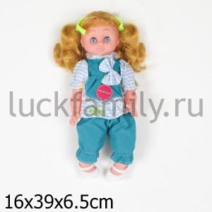 КУКЛА "НАСТЕНЬКА" ОЗВУЧ., РУСС. ЧИП, ГОВОРИТ 5 ФРАЗ, В АССОРТ. В ПАК. 28СМ в кор.2*36шт. ― Luckfamily.ru