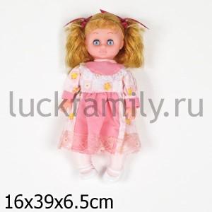 КУКЛА "НАСТЕНЬКА" ОЗВУЧ., РУСС. ЧИП, ГОВОРИТ 5 ФРАЗ, В АССОРТ. В ПАК. 27СМ в кор.2*36шт. ― Luckfamily.ru