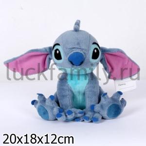 МЯГКАЯ ИГРУШКА DISNEY - "МУЛЬТИ-ПУЛЬТИ" СТИТЧ ОЗВУЧ. РУСС. ЧИП В ПАК. 18СМ в кор.24шт ― Luckfamily.ru