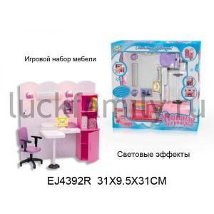 ИГРОВОЙ НАБОР МЕБЕЛИ НА БАТ. СО СВЕТОМ, С АКСЕСС. SR2125 В РУСС. КОР. 31*31*9СМ в кор.12шт ― Luckfamily.ru