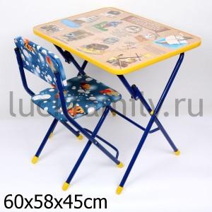 НАБОР ДЕТСКОЙ МЕБЕЛИ "ПИРАТЫ" ЦВЕТ-СИНИЙ ― Luckfamily.ru
