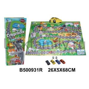 ИГРА "СУПЕРГОНКИ" НА БАТ. ОЗВУЧ. РУССИФИЦ. F4-5 В РУСС. КОР. 26*5*68СМ в кор 2*12шт ― Luckfamily.ru