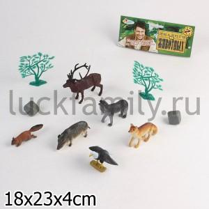 НАБОР ИЗ 6-И ФИГУРОК ЖИВОТНЫХ И ПТИЦ "ИГРАЕМ ВМЕСТЕ" С АКСЕСС. В ПАК. С РУСС. ХЕДЕРОМ в кор.6*12наб ― Luckfamily.ru