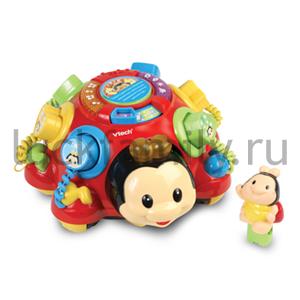 ИГРУШКА РАЗВИВАЮЩАЯ "VTECH" "ГОВОРЯЩИЙ ЖУК" НА БАТ. РУССИФИЦ., СО СВЕТОМ В РУСС. КОР. в кор.4шт ― Luckfamily.ru