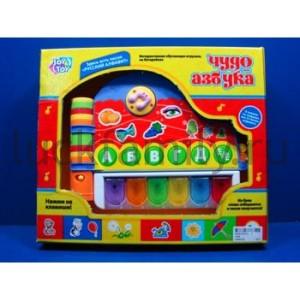 ИГРУШКА ОБУЧАЮЩАЯ "ЧУДО АЗБУКА" НА БАТ. СВЕТ+ЗВУК, РУССИФИЦ. 7008 EV17636 В РУСС. КОР. в кор.2*12шт ― Luckfamily.ru
