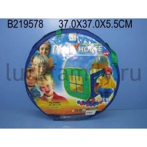 ДЕТСКАЯ ИГРОВАЯ ПАЛАТКА 29988 В СУМКЕ 37*37СМ в кор.2*9шт ― Luckfamily.ru