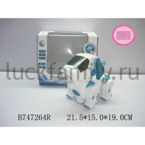 СОБАКА-РОБОТ НА БАТ. СВЕТ+ЗВУК, РУССИФИЦ. 09-239 В РУСС. КОР. 22*15*19СМ в кор.2*12шт ― Luckfamily.ru