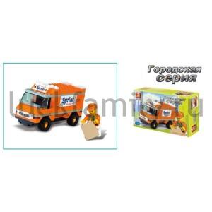 КОНСТРУКТОР ПЛАСТ. МАШИНА 114ДЕТ. В РУСС. КОР. в кор.2*36шт ― Luckfamily.ru