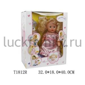 КУКЛА "ВАЛЮША" ФУНКЦ., 40СМ, ОЗВУЧ. РУССИФИЦ., ПЬЕТ И ПИСАЕТ, 30568A6 В КОР. 32*18*40СМ в кор.6шт ― Luckfamily.ru