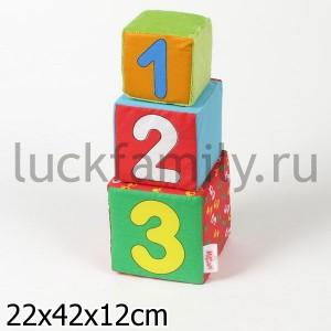 НАБОР ИЗ 6 КУБИКОВ "МЯКИШИ" (РАЗ, ДВА, ТРИ) в кор.20наб ― Luckfamily.ru