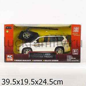 МАШИНА Р/У НА АККУМ. "TOYOTA PRADO" 1:16, СО СВЕТОМ В КОР. в кор.6шт ― Luckfamily.ru