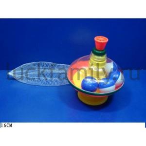 ВОЛЧОК С ШАРИКАМИ 0190 В СЕТКЕ (РУСС. УП.) 16СМ в кор.2*48шт ― Luckfamily.ru