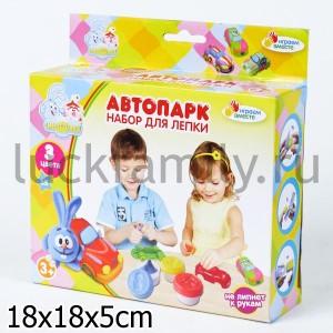НАБОР Д/ЛЕПКИ "ИГРАЕМ ВМЕСТЕ" "СМЕШАРИКИ" "АВТОПАРК" (3 ШТ*50 ГР. + ФОРМОЧКИ) В КОР. в кор.2*24шт ― Luckfamily.ru