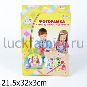 НАБОР Д/РАСКРАШИВАНИЯ "ИГРАЕМ ВМЕСТЕ" "СМЕШАРИКИ" РАМКА (КРАСКИ И КИСТОЧКА В КОМПЛ.) в кор.2*24шт ― Luckfamily.ru