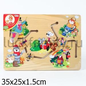 ЛАБИРИНТ "ИГРАЕМ ВМЕСТЕ" ГЕРОИ СОЮЗМУЛЬТФИЛЬМА 35*25СМ в кор.8*9шт ― Luckfamily.ru