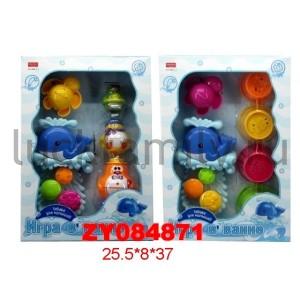 НАБОР ИГРУШЕК ДЛЯ ИГРЫ В ВАННОЙ, В АССОРТ. В РУСС. КОР. 26*8*37СМ в кор.2*18шт ― Luckfamily.ru