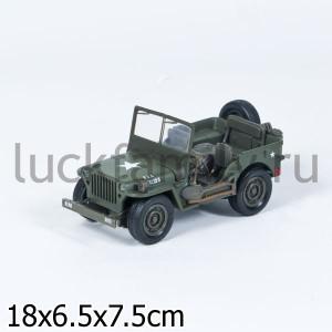 МАШИНА МЕТАЛЛ. JEEP WILLYS 1:32 В КОР. в кор.4*12шт ― Luckfamily.ru