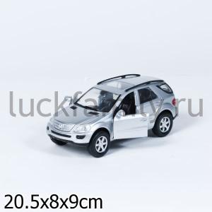 МАШИНА МЕТАЛЛ. ИНЕРЦ MERCEDES BENZ M-CLAS 1:32, ОТКРЫВ. ДВЕРИ В КОР. в кор.4*12шт ― Luckfamily.ru