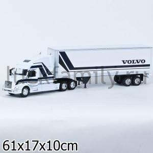 ФУРА МЕТАЛЛ. "VOLVO VN-780 " 1:32, ОТКРЫВ. ДВЕРИ В КОР. в кор.6шт ― Luckfamily.ru