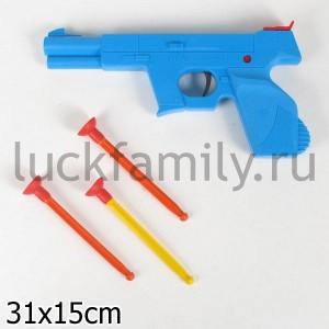 ПИСТОЛЕТ "СПЕЦНАЗ" СО СТРЕЛАМИ НА ПРИСОСКАХ в кор.20шт ― Luckfamily.ru