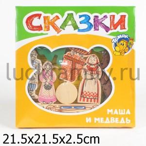 КОНСТРУКТОР "СКАЗКИ "МАША И МЕДВЕДЬ" в кор.20шт ― Luckfamily.ru