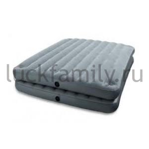 КРОВАТЬ НАДУВ. INTEX  2 УРОВНЯ 150*200*45СМ В КОР. (БОИТСЯ ХОЛОДА) в кор.2шт ― Luckfamily.ru
