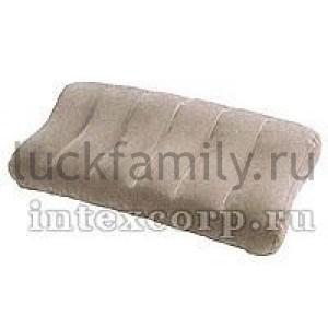 ПОДУШКА НАДУВ. INTEX  ТКАНЕВАЯ, 60*30*10СМ, СЕРАЯ В КОР. (БОИТСЯ ХОЛОДА) в кор.12шт ― Luckfamily.ru