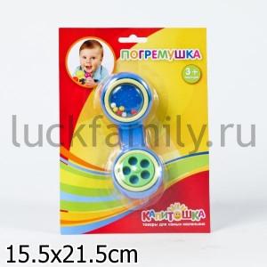 ПОГРЕМУШКА "ИГРАЕМ ВМЕСТЕ" "КАПИТОШКА" "ТЕЛЕФОННАЯ ТРУБКА" НА БЛИСТЕРЕ 21,5*15,5СМ в кор.2*24шт ― Luckfamily.ru